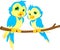 couple birds cartoon