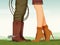 Couple with cowboy boots