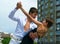 Couple dancing Latino dance