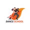 Couple dancing tango. Creative logotype. Vector illustration