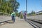 Couple on DeFazio Bike Bridge