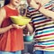 Couple Eating Food Feeding Sweet Concept