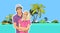 Couple Embrace, Man Woman On Beach Sea Shore Tropical Summer Vacation