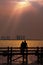 Couple Enjoying Romantic Sunset