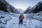 Couple enjoys beautiful winter scenery in New Zealand