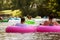 Couple Enjoys Tubing Down River In Summer Heat