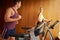 Couple Exercising Together In Home Gym