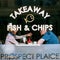 Couple in Fish and Chip Shop, in Devon, UK