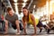 Couple on fitness training together