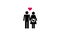 Couple gets a baby pictogram animation