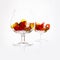 Couple glasses with candies