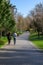 Couple going for a relaxing fitness walk in Parque da Devesa Urban Park.