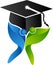 Couple graduation logo