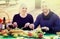 Couple having picnic at countryside