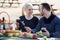 Couple having picnic at countryside