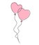 Couple of Hearts shaped balloon