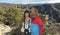 A Couple Hiking in the Chiricahua Mountains