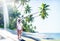 Couple Honeymoon Tropical Beach Romantic Concept