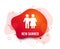 Couple icon. Young family symbol. Vector