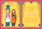 Couple on Indian Wedding invitation template background