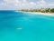 Couple Kayaking in the Ocean on Vacation Aruba Caribbean sea