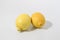 Couple of lemons in a white background composition