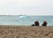 Couple looking over Lake Huron at Chantry Island