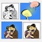 Couple love dialogue. Man and woman huggins. Communication, emotions, family psychology. Retro pop art comic style