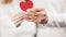 Couple in love hands holding Heart shape