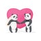 Couple in Love Pandas