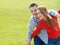 Couple in love. Portrait of attractive young Couple outdoors.