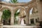 Couple in love walks and hugs on beautiful streets ancient city on summer day. Wedding couple waiting wedding ceremony