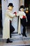 Couple masks, in Venice, Italy, Europe