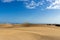 Couple on Maspalomas dunes Sahara sand