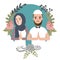 Couple muslem islam greetings ramadhan ied as for forgiveness salam mariage