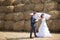 Couple near the hay