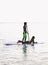 Couple on a paddleboard