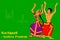 Couple performing Kuchipudi classical dance of Punjab, India