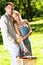 Couple with picnic basket