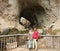 A Couple Poses on the Tonto Natural Bridge Observation Deck