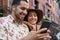 Couple Posing For Selfie On Street In New York City