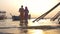Couple Praying in River Ganges. High quality