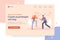 Couple psychologist help for arguing couples and family quarrels in stress. Professional therapist landing page first screen