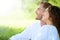 Couple Relaxing in a Park. Picnic