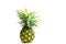couple ripe pineapple on white background healthy pineapple fruit food isolated