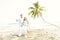 Couple Romance Beach Love Marriage Concept