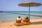 Couple on romantic holidays at Red Sea