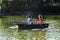 Couple in rowboat