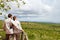 Couple on safari vacation