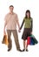 Couple with shopping bags